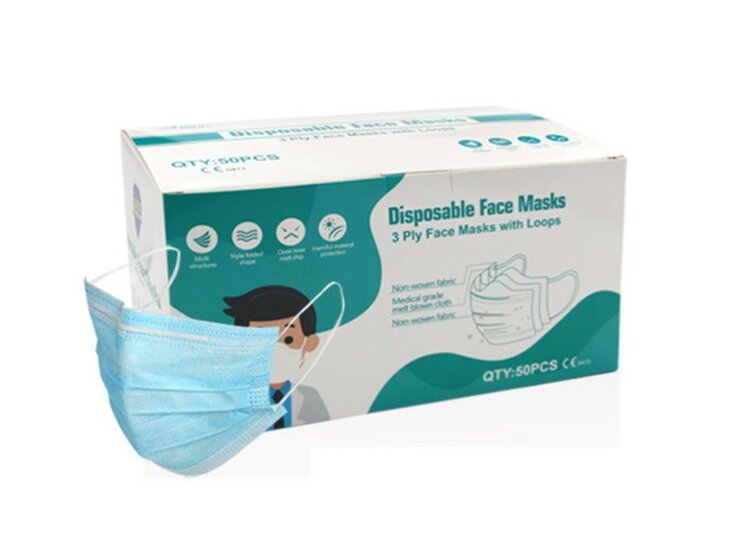 Disposable Face Masks 50pc