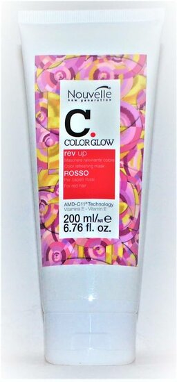 Nouvelle ColorGlow Rev Up Rosso/Red 200ml Color Refreshing Mask NEW PACK