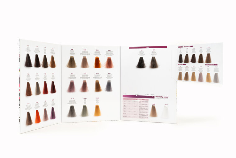 Nouvelle Color Chart Fluid Color Shades 3 luik