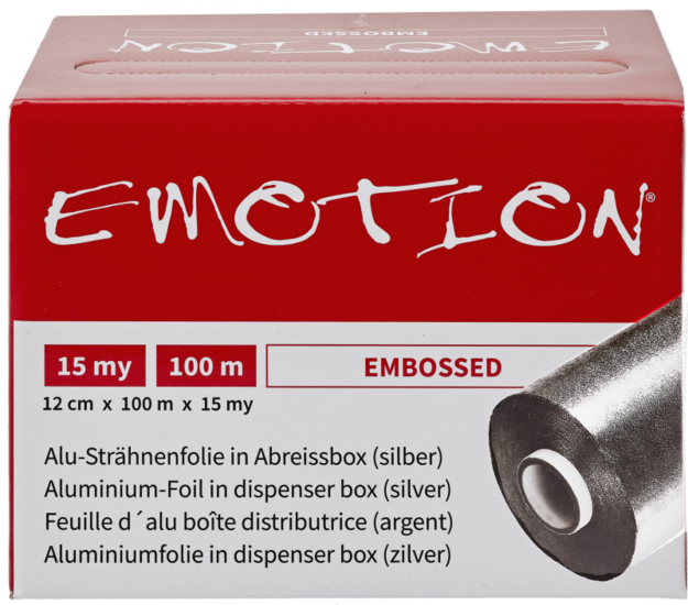 Foilmall aluminium folie met reli&euml;f  Silver