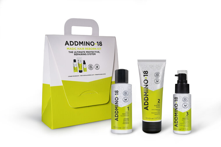 Addmino-18 Travel kit 100ml+ 100ml+ 50ml Nu met gratis Addmino-18 Pouch