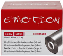 Foilmall aluminium folie met reli&euml;f  Silver